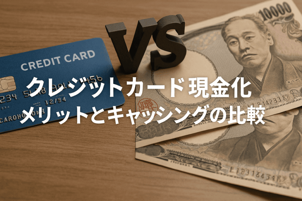 クレジットカード現金化 メリットとキャッシングの比較